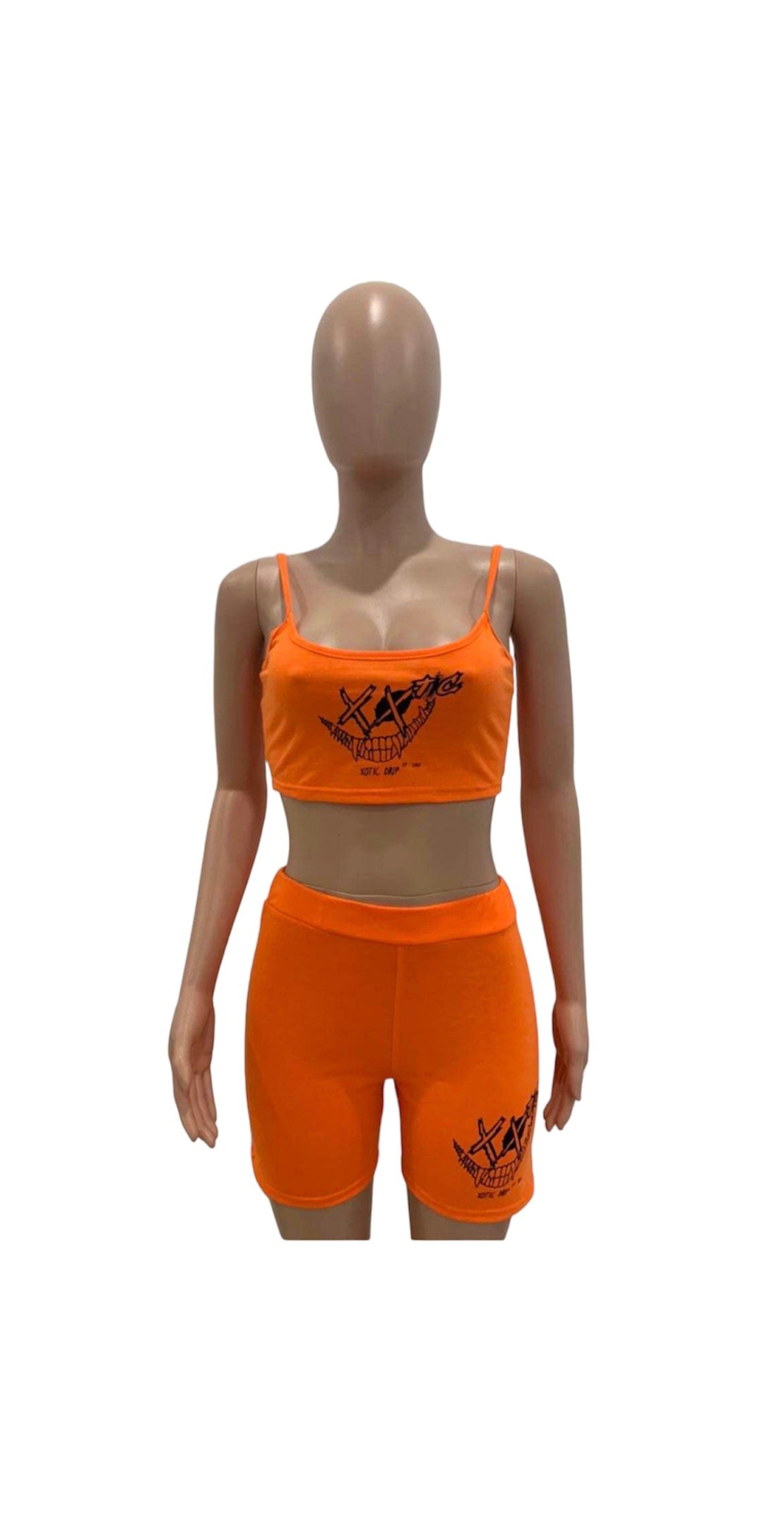 Orange Xotic Biker Set