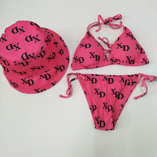 Hot Pink Xotic 2-Piece Swim Set