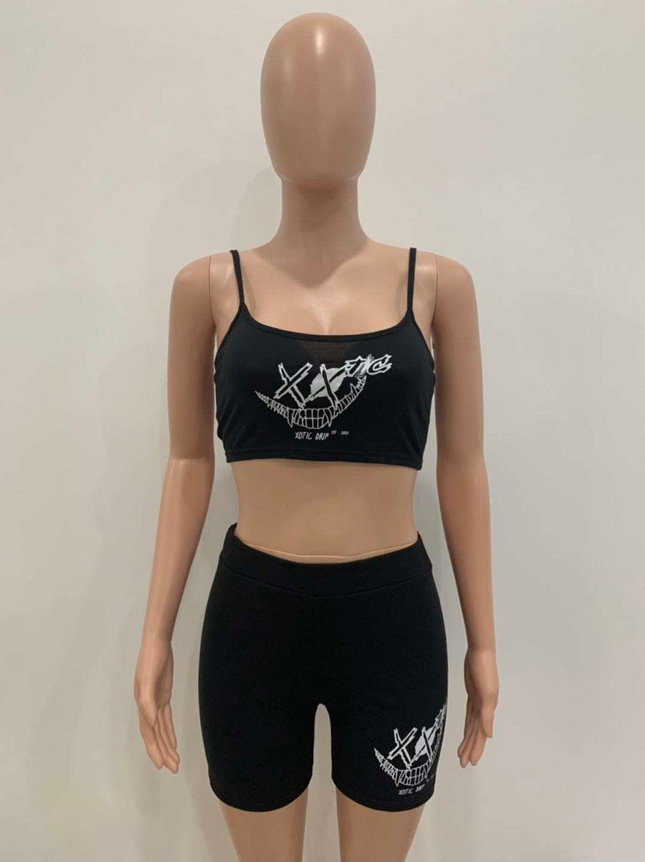 Black Xotic Biker Set